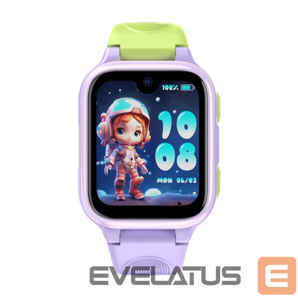 Viedpulksteni LAGENIO AI Kids Watch K9 4G Purple