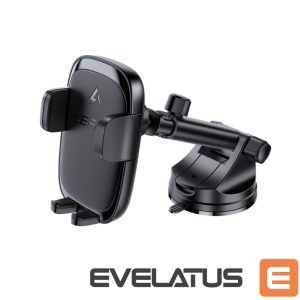 Auto lādētāji Acefast  IN-CAR Phone Holder With 15W FAST Wireless Charger Black