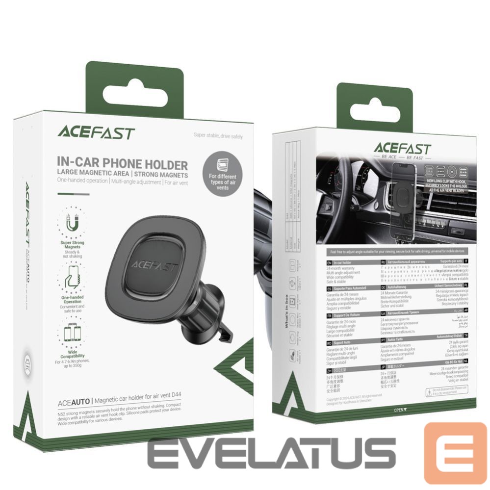 Auto turētājs Acefast Acefast D44 Magnetic Car Holder for Air Vent Black