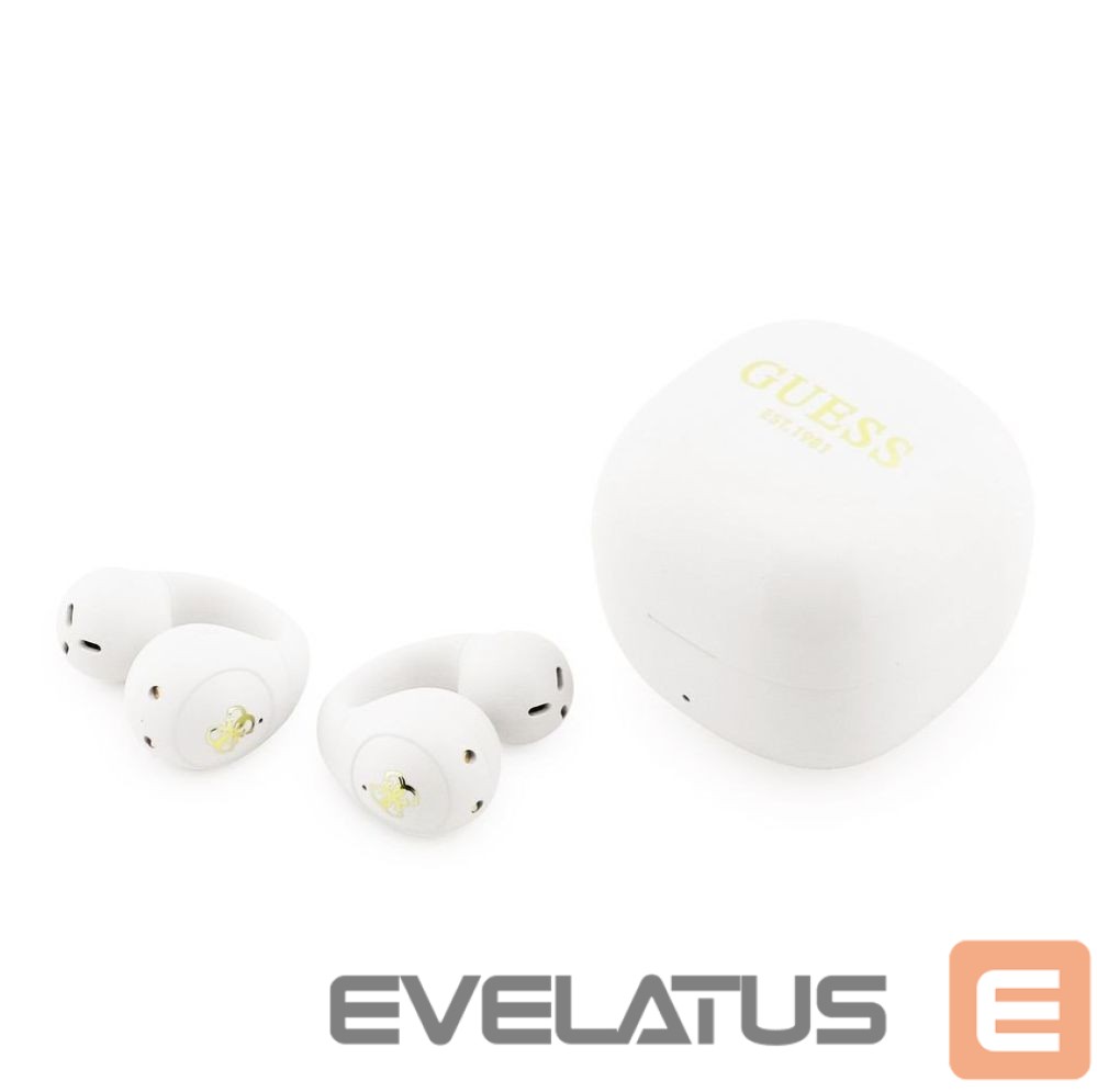 Bezvadu austiņas Guess Mini Classic Logo OWS Wireless Earphones White