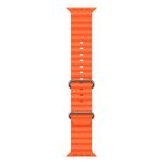 Siksniņa iWear  S1 Grooved Soft Silicone 20mm strap for Apple Watch 49mm / 45mm / 44mm / 42mm Orange