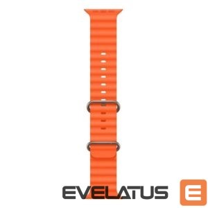 Siksniņa iWear  S1 Grooved Soft Silicone 20mm strap for Apple Watch 49mm / 45mm / 44mm / 42mm Orange