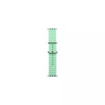 Siksniņa iWear  S1 Grooved Soft Silicone 20mm strap for Apple Watch 49mm / 45mm / 44mm / 42mm Light Green