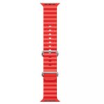 Siksniņa iWear  S1 Grooved Soft Silicone 20mm strap for Apple Watch 49mm / 45mm / 44mm / 42mm Red