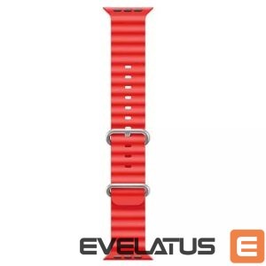 Siksniņa iWear  S1 Grooved Soft Silicone 20mm strap for Apple Watch 49mm / 45mm / 44mm / 42mm Red