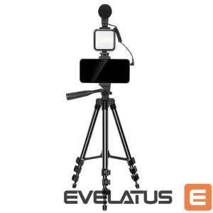 Selfie nūja Elight  M5 Vlog Smartphone Fix Video & Photo kit with Led light / Microphone / Tripod 1.3m / remote 