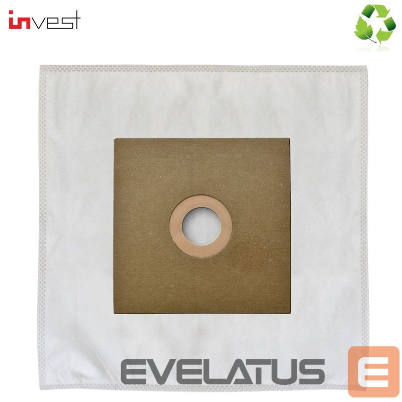 Aksesuāri un filtri Invest Eco Synthetic Universal Vacuum Cleaner bags with cutting handle (4pcs.)