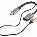 Modules un transceivers Gembird  I/O ADAPTER HDMI TO DP/BLACK A-HDMIM-DPF-02 