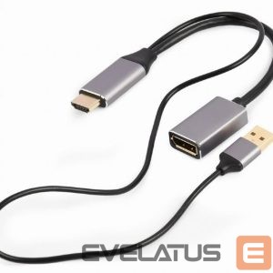 Modules un transceivers Gembird  I/O ADAPTER HDMI TO DP/BLACK A-HDMIM-DPF-02 
