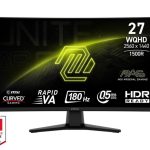 Monitors MSI  LCD Monitor||MAG 274CQF|27"|Gaming/Curved|Matte|Panel VA|2560x1440|16:9|180Hz|0.5 ms|Colour Black|MAG274CQF 