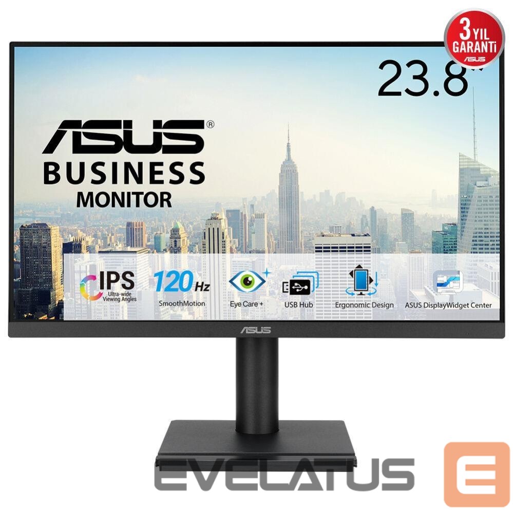 Monitors Asus LCD Monitor||23.8 "|1920 x 1080 pixels|Full HD|Native aspect ratio 16:9|LED|Flat|90LM02W1-B01171