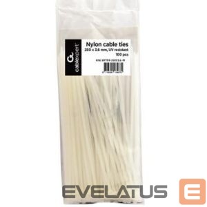 Nevadāms centrmezgls Gembird  CABLE ACC TIES NYLON 100PCS/NYTFR-250X3.6-W 