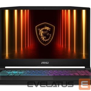 Portatīvais dators MSI  Notebook||CPU Intel® CoreT i7|i7-14650HX|15.6 "|1920 x 1080 pixels|RAM 16 GB|DDR5-SDRAM|SSD 512 GB|Discrete graphics NVIDIA GeForce RTX 5060|8 GB|On-board graphics Yes|Numeric keypad Yes|OS installed Windows 11 Home|Colour Black|Weight 2.4 kg|5600 MHz|KATANA15HXB14WFK-610NL 