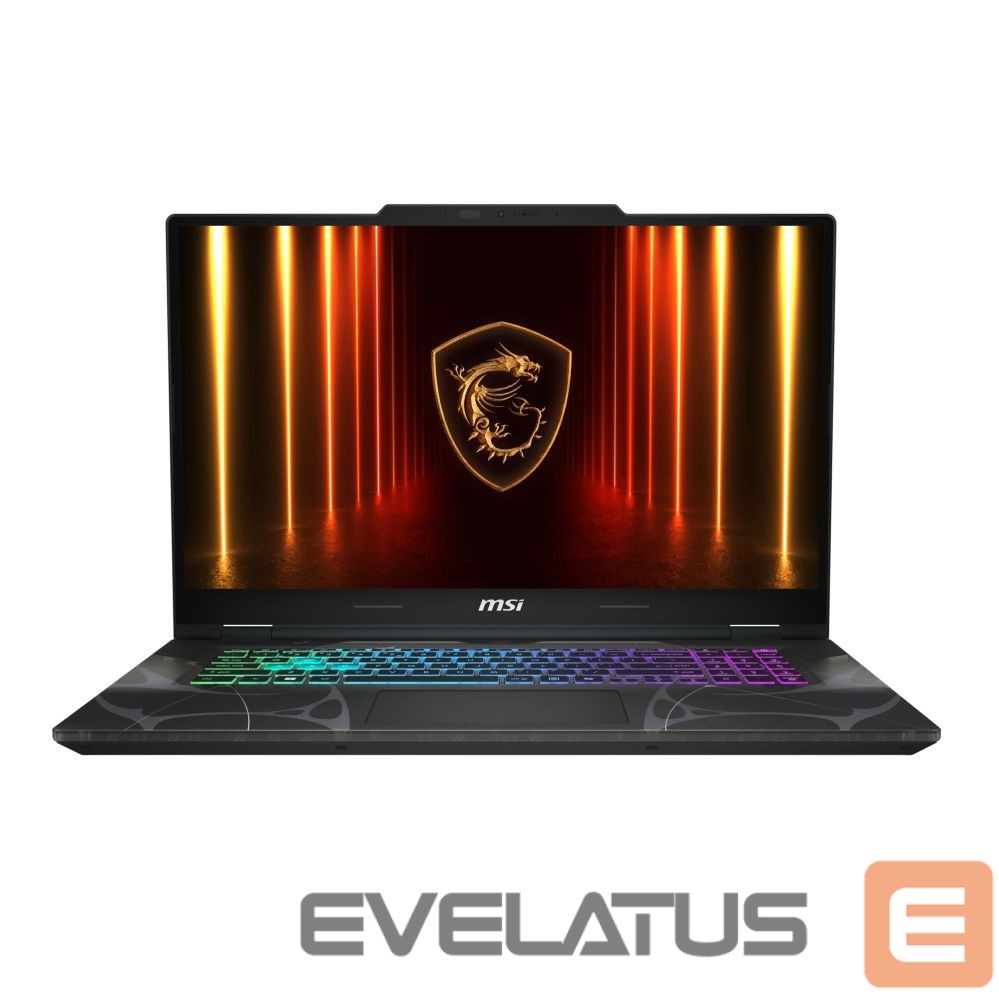 Portatīvais dators MSI Notebook||CPU Intel Core 7|240H|17.3 "|1920 x 1080 pixels|RAM 16 GB|DDR5-SDRAM|SSD 512 GB|Discrete graphics NVIDIA GeForce RTX 5060|8 GB|On-board graphics Yes|Numeric keypad Yes|OS installed Windows 11 Home|Colour Black|Weight 2.4 kg|5600 MHz|CYBORG17B2RWFKG-025NL