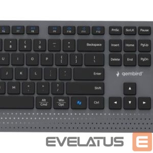 Datora tastatūra Gembird  KEYBOARD +MOUSE WRL ENG/BK KBS-WPS-02 
