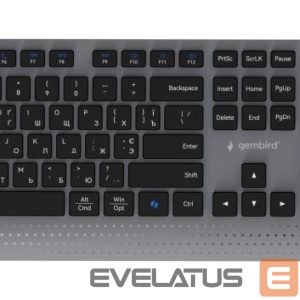Datora tastatūra Gembird  KEYBOARD +MOUSE WRL CYRILLIC/BK KBS-WPS-02-CYRL 