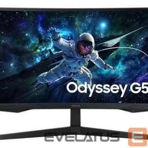 Monitors Samsung  LCD Monitor||LS27CG552EUXEN|27"|Gaming/Curved|Panel VA|2560x1440|16:9|165 Hz|Matte|1 ms|Height adjustable|Colour Black|LS27CG552EUXEN 