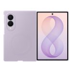 Citas preces Samsung  Samsung Silicone Magnet Case for Samsung Galaxy Z Fold 8 compatible with MagSafe + 2 anti-reflective films - purple 