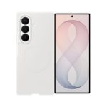 Citas preces Samsung  Samsung Silicone Magnet Case for Samsung Galaxy Z Fold 8 compatible with MagSafe + 2 anti-reflective films - white 