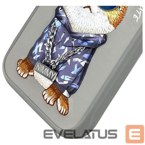 Citas preces Nimmy Nimmy Glasses Cool Cat Case for iPhone 15 Pro - Gray