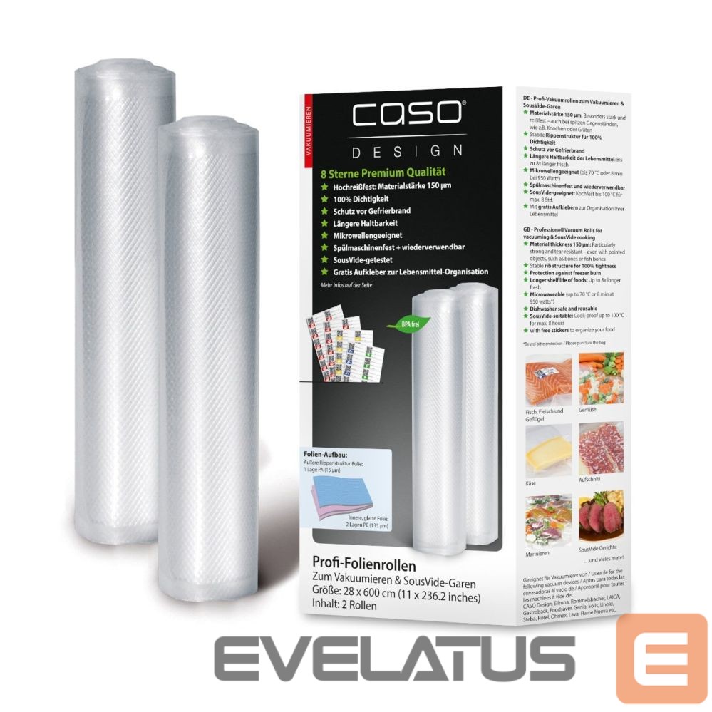 Cita mazā sadzīves tehnika Caso Caso 1223 vacuum sealer accessory Vacuum sealer roll