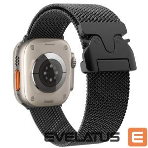 Siksniņa Hurtel  Titanium Milanese Loop Bracelet 42/44/45/46/49 mm - Black 