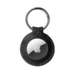 Aizmugurējais vāciņš fixed  | Case for AirTag | Genuine cowhide | Black 