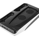 Kontrolieris fixed  Multifunctional Station for PlayStation 5 with Cooling and Charging for two DualSense Controllers | FIXPS5-MCS-BW 