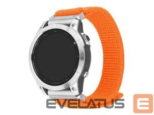 Siksniņa fixed  | Sporty Strap for Garmin QuickFit 26mm | 160-210 mm | Orange | Nylon 