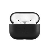 Maciņš austiņām fixed  | Earbuds Case with MagSafe Support | Apple AirPods Pro 2/Pro 2 (USB-C) | Black | Leather 