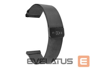 Siksniņa fixed  | Mesh Strap with Quick Release 20mm for Smartwatch | Black 