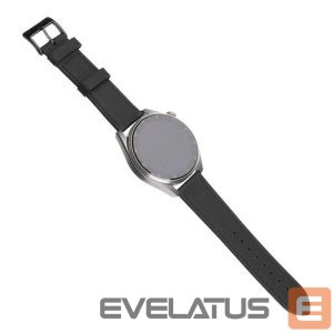 Siksniņa fixed  | Leather Strap with Quick Release 20mm for Smartwatch | Black 