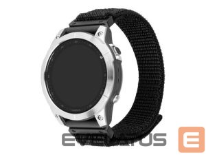 Siksniņa fixed  | Sporty Strap for Garmin QuickFit 26mm | 160-210 | Black | Nylon 
