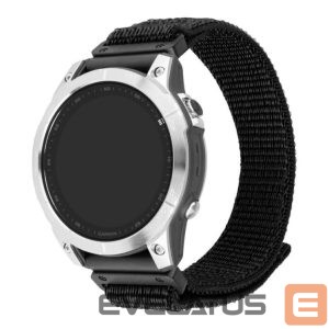 Siksniņa fixed  | Sporty Strap for Garmin QuickFit 26mm | 160-210 | Black | Nylon 