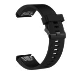 Siksniņa fixed  | Silicone Strap for Garmin QuickFit 20mm | Black 