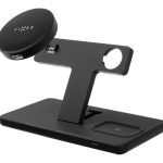 Aizmugurējais vāciņš fixed  | MagPowerstation 3-in-1 wireless charging stand with MagSafe mount support | FIXMPOS-BK | Black 
