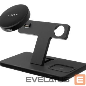Aizmugurējais vāciņš fixed  | MagPowerstation 3-in-1 wireless charging stand with MagSafe mount support | FIXMPOS-BK | Black 