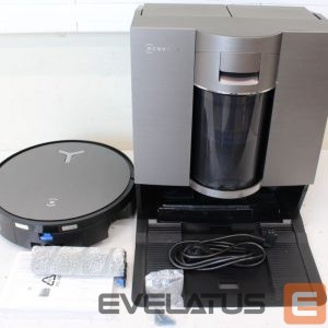 Putekļusūcējs Ecovacs  SALE OUT.  DEEBOT X11 OMNICYCLONE EU Vacuum & mop, Wet&Dry,with new bagless All-in-One OmniCyclone station, Black (with brown shimmer |  Robot Vacuum Cleaner with New Bagless All-in-One OmniCyclone Station | DEEBOT X11 OMNICYCLONE EU | Wet&Dry | 6400 mAh | 19500 Pa | Black | ITEM USED, DIRTY AND SCRATCHED. MISSING BRUSH 