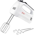 Mikseri un blenderi TEFAL  Hand mixer | HT3101 QuickMix | Hand Mixer | 300 W | Number of speeds 5 | Turbo mode | White 