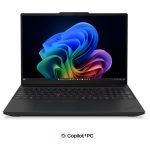 Portatīvais dators Lenovo  ThinkPad T16 G5 Intel | Black | 16 " | IPS | WUXGA | 1920 x 1200 pixels | Anti-glare | Intel Core Ultra 7 | 355 | 32 GB | LPCAMM2 LPDDR5X | Solid-state drive capacity 512 GB | Intel Graphics | Windows 11 Pro | 802.11be | Bluetooth version 5.4 | WWAN Upgradable to 5G | Keyboard language English | Keyboard backlit | Warranty 36 month(s) | Battery warranty 12 month(s) 