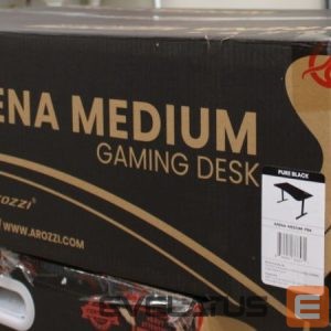 Datoru krēsli / galdi AROZZI  SALE OUT. |  | Gaming Desk | Arena Medium | Black | DAMAGED PACKAGING, SCRATCHED PARTS AND TABLE TOP | 24 month(s) 