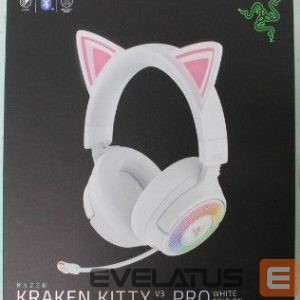 Vadu austiņas Razer  SALE OUT.  Kraken Kitty V3 Pro Headset, White |  Headset | Kraken Kitty V3 Pro | Bluetooth | Over-Ear | DAMAGED PACKAGING, DEMO 
