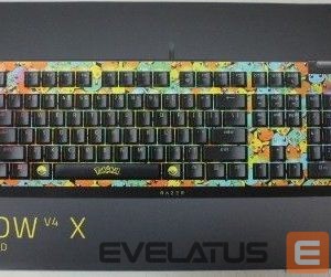 Datora tastatūra Razer  SALE OUT. SALE OUT.  BlackWidow V4 X | Mechanical Gaming Keyboard | Wired | US | Green Mechanical Switches | Pokémon Edition | DEMO 