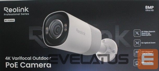 Web kamera Reolink SALE OUT. PCRPB4K02 Smart 4K 133° View PoE Bullet Camera with 5× Optical Zoom | Smart 4K 133° View PoE Camera with 5× Optical Zoom | RP-PCB8MZ | 24 month(s) | Bullet | 8 MP | F2.7-13.5mm/F1.6 | IP67 | H.265/H.264 | Micro SD, Max. 512 GB | UNPACKED, DEMO