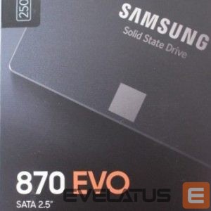 Cietais disks SSD Samsung  SALE OUT.  SSD 870 EVO 500GB SATA III 2.5 inch | SALE OUT. |  SSD | 870 EVO | 500 GB | SSD form factor 2.5" | Solid-state drive interface SATA III | DAMAGED PACKAGING | Read speed 560 MB/s | Write speed 530 MB/s 