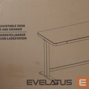 Biroja piederumi Digitus  SALE OUT. Electric Height Adjustable Desk | 72 - 121 cm | Maximum load weight 50 kg | Metal | White | 24 month(s) | DAMAGED PACKAGING, DEMO 