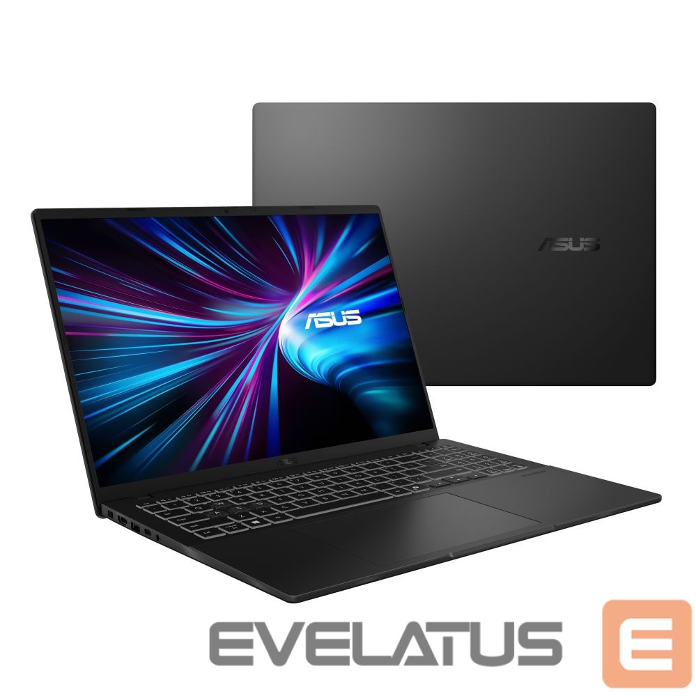 Portatīvais dators Asus | V16 V3607VP-TK084W | Matte Black | 16 " | WUXGA | 1920 x 1200 pixels | 144 Hz | Anti-glare | Intel Core 7 | 240H | 16 GB | DDR5 | Solid-state drive capacity 1000 GB | Intel Graphics | NVIDIA GeForce RTX 5070 Laptop GPU | GDDR7 | 8 GB | Windows 11 Home | (802.11ax | Bluetooth version 5.3 | Keyboard language US international | Keyboard backlit | Warranty 24 month(s)